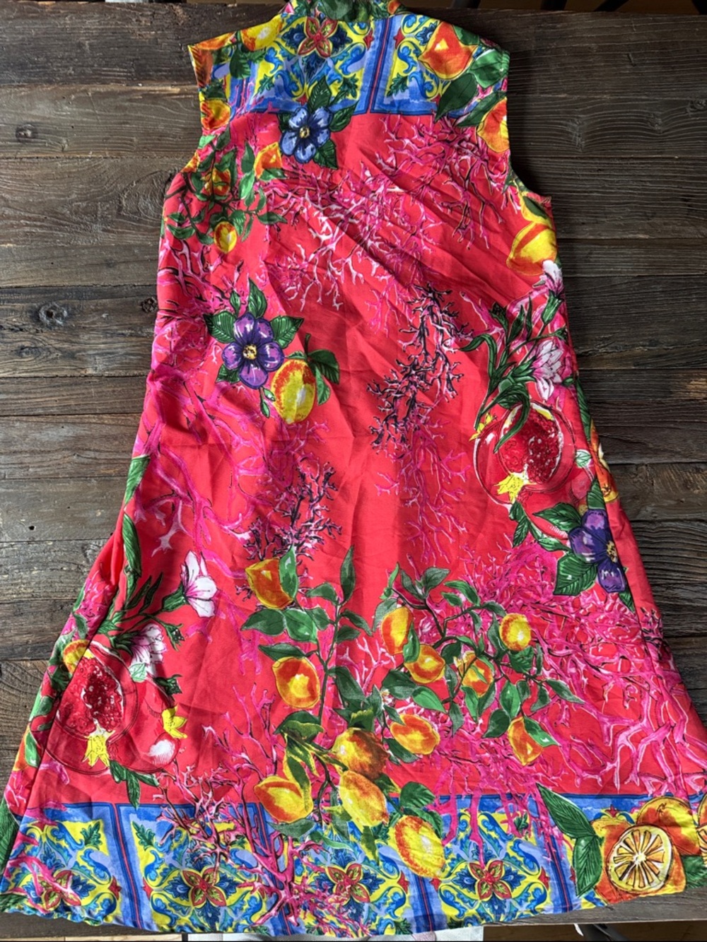 Antica Sartoria beaded embroidered resort wear sleeveless summer tropical dress - Picture 9 of 14